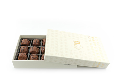 [Pk.Baklawa Peanut Chocolate - Gift Box] Gift Box of 15 Pcs Baklava Dipped in Chocolate