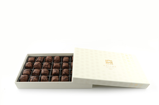 [Pk.Baklawa Peanut Chocolate - Gift Box large] Gift Box Of 28Pcs Baklava Dipped In Chocolate