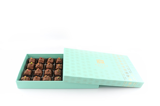 [Pk.Baklawa Pistachio Chocolate Gift Box - Large] Chocolate Dipped Baklava Pistachio Gift Box - Large