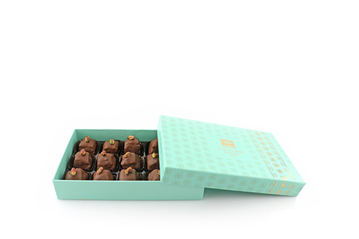 [Pk.Baklawa Pistachio Chocolate Gift Box - Small] Chocolate Dipped Baklava Pistachio Gift Box - Small