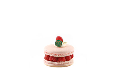 Macaron Cake Piece - Raspberry